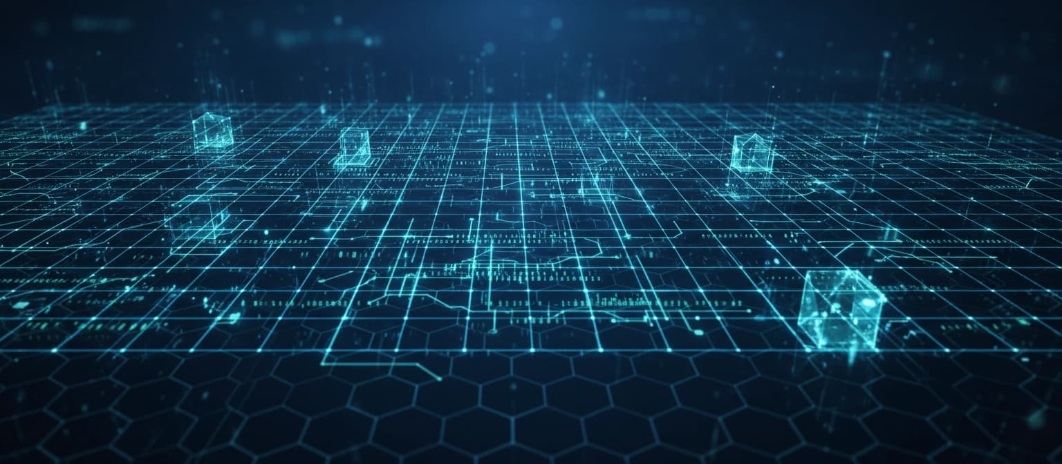 Secure digital grid representing data protection