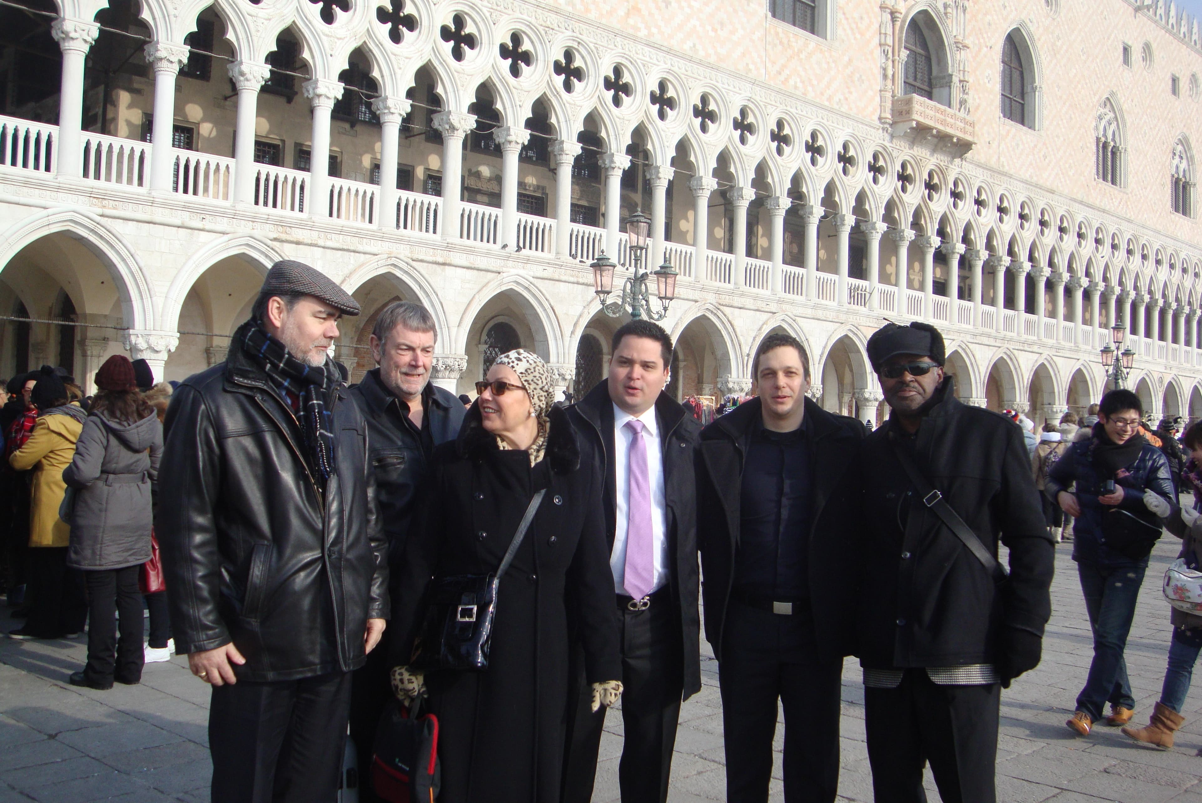 A group of international collaborators in Venice
