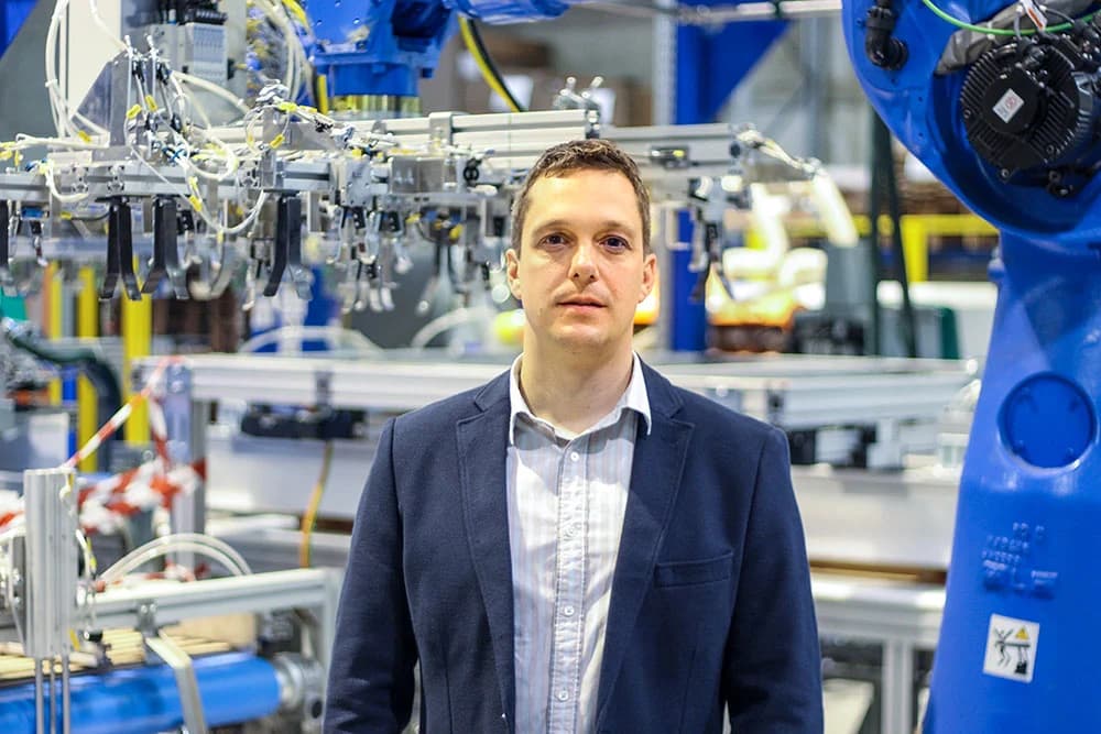 KraftPal founder on the manufacturing floor