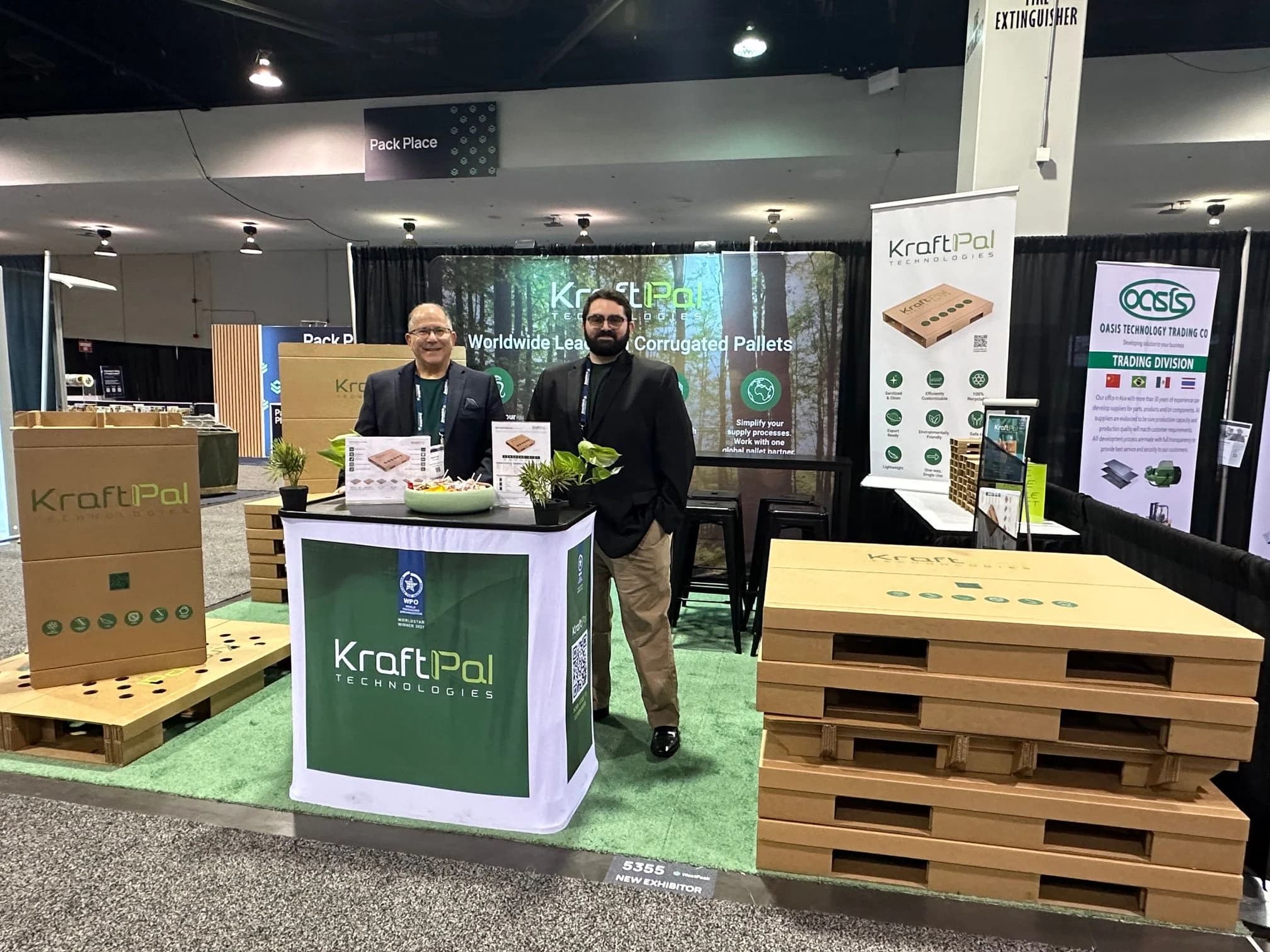 KraftPal team at its trade fair stand