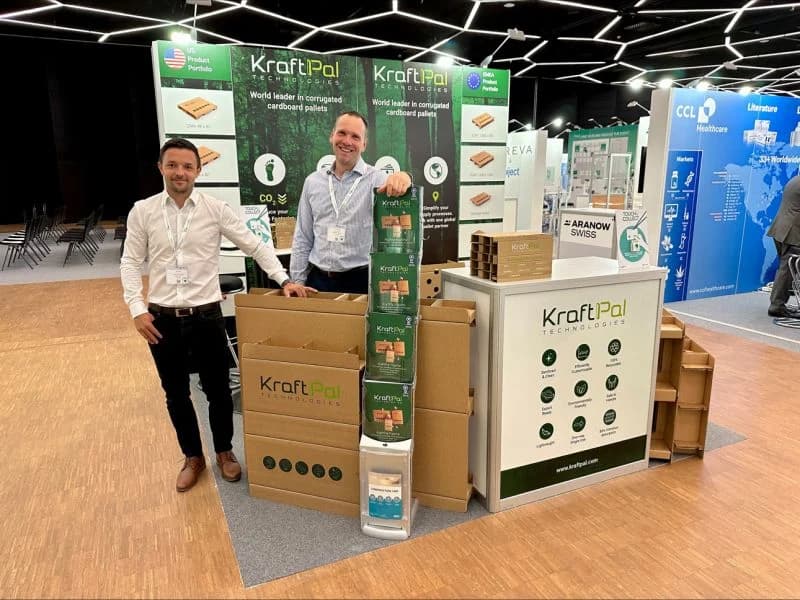 KraftPal team at an international exhibition