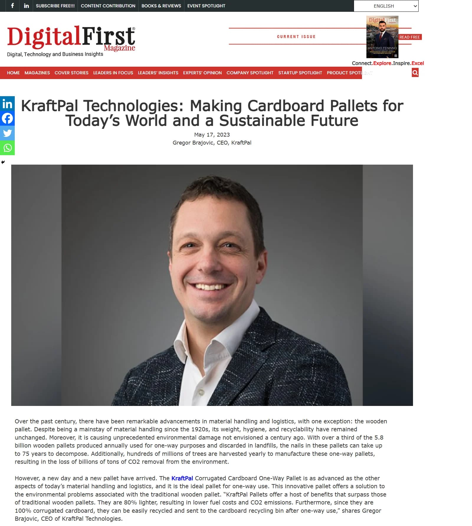 Digital First profile of KraftPal innovation