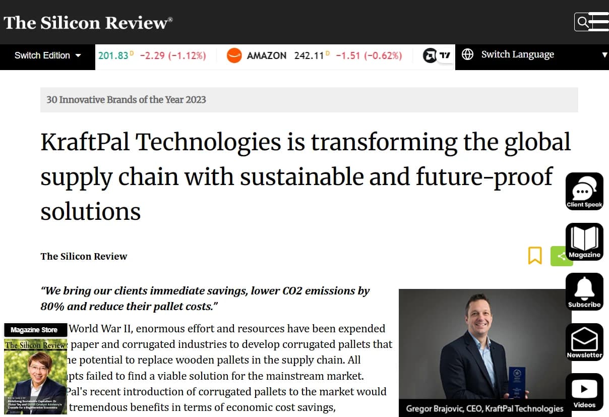 Silicon Review feature on KraftPal Technologies