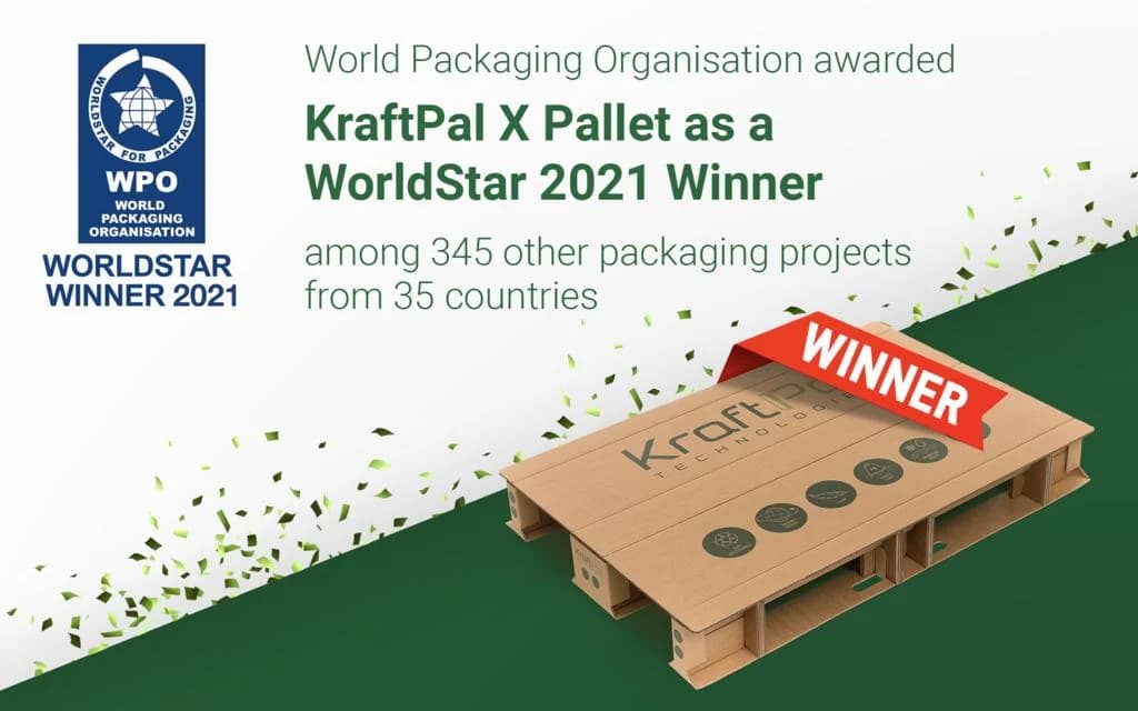 KraftPal X Pallet announced as a WorldStar 2021 winner