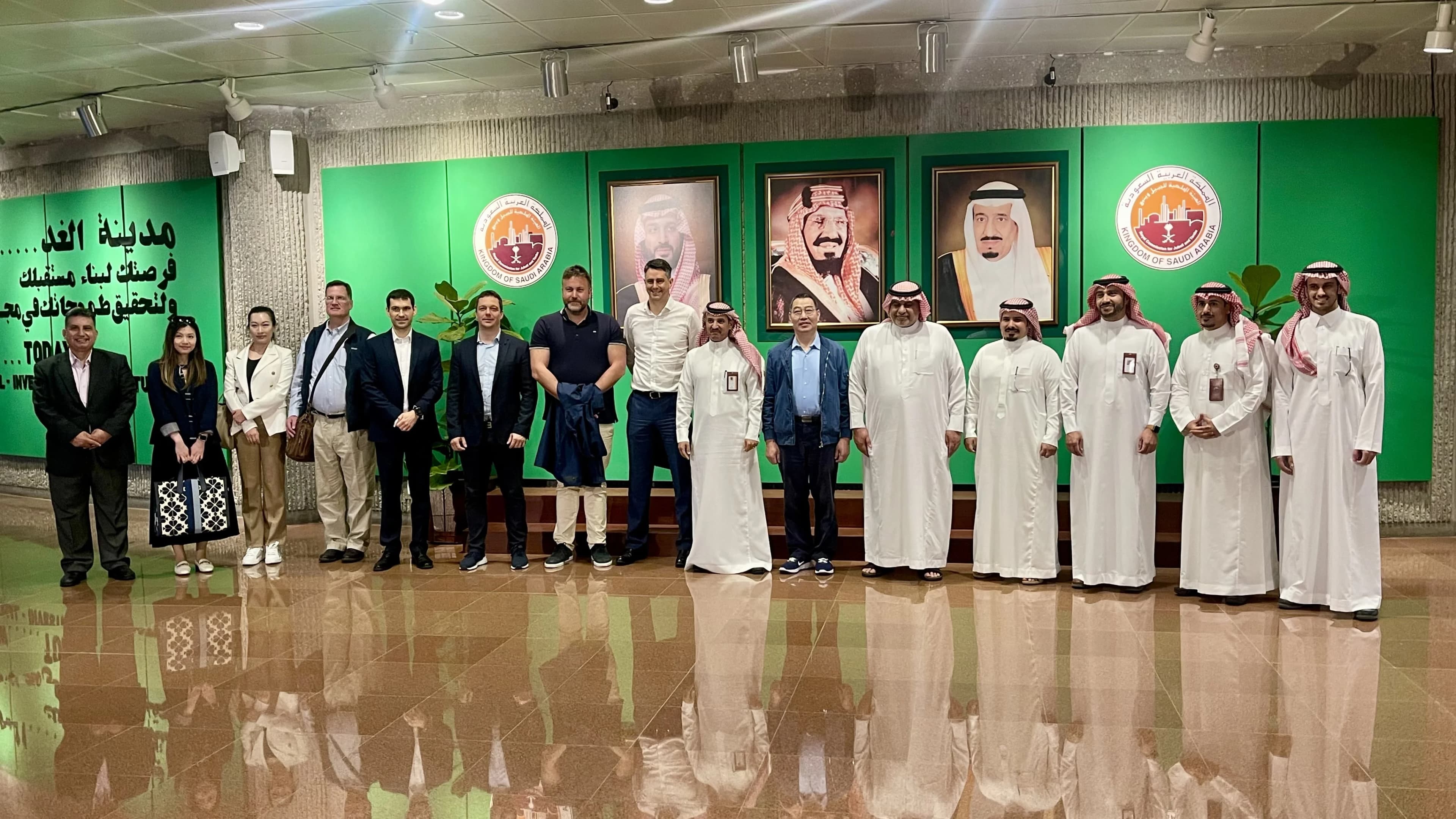 KraftPal representatives with international partners at an award ceremony