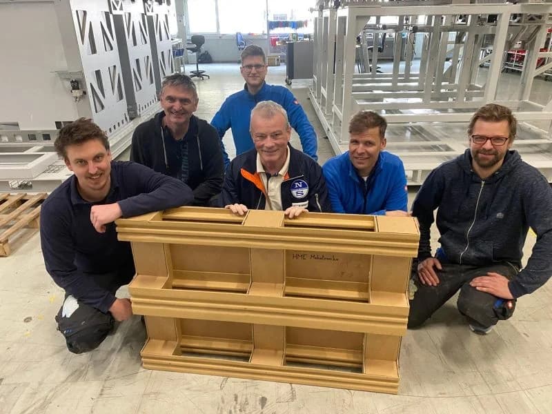 KraftPal engineering team with a developed pallet structure