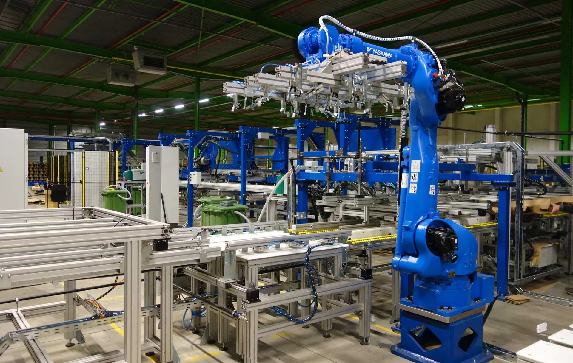 Industrial robot operating on the KraftPal assembly line