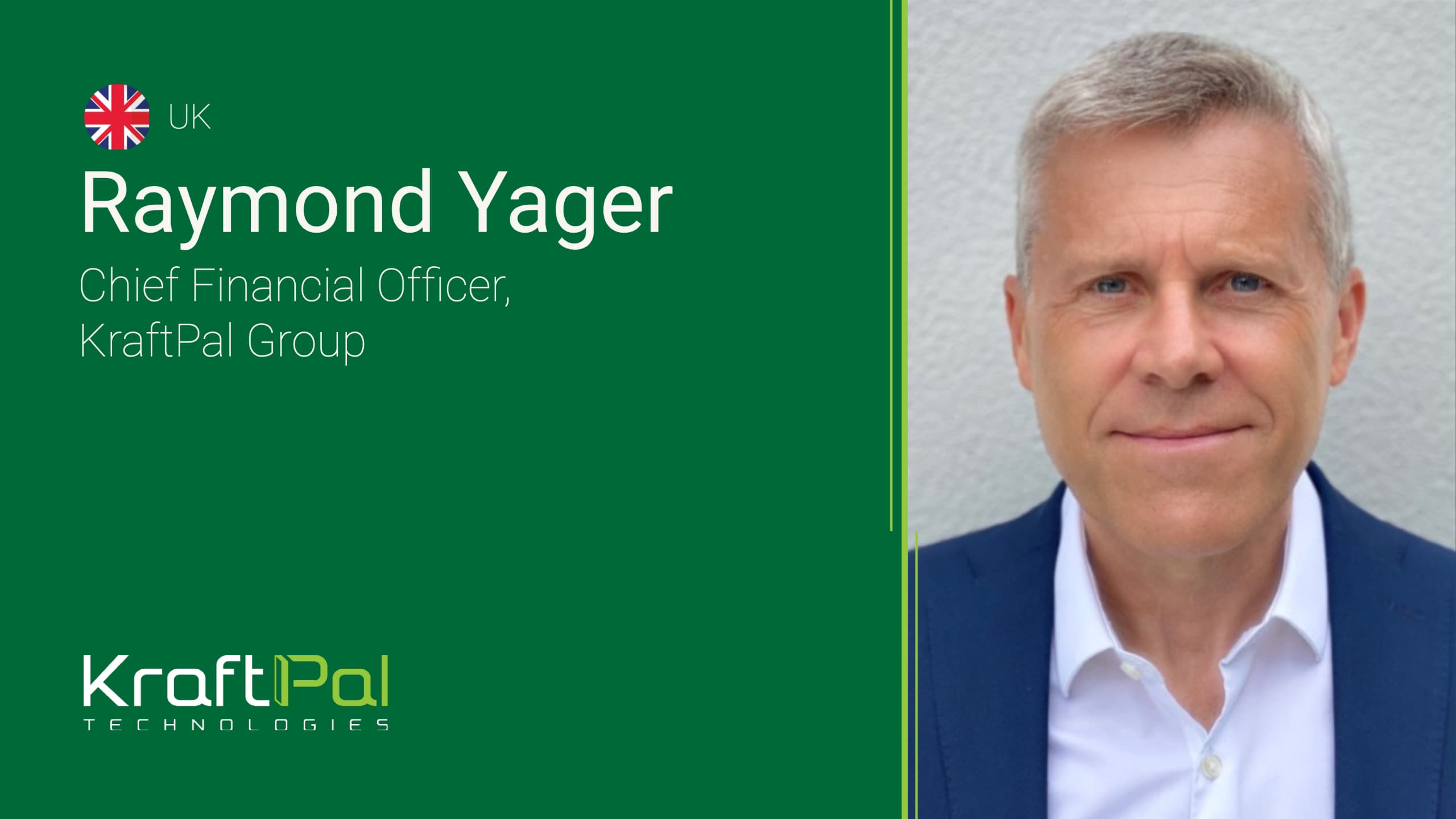 KraftPal Appoints Raymond Yager as Chief Financial Officer to Support Global Expansion