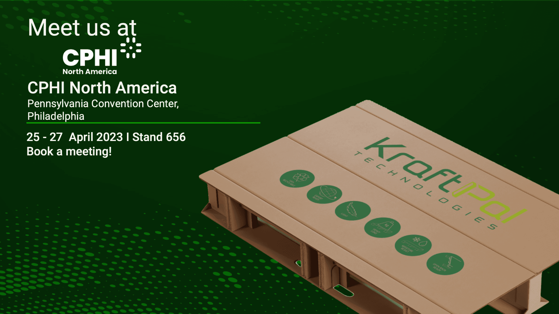 KraftPal Showcases Sustainable Corrugated Pallet Technology at CPHI North America 2023
